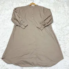 【ショコラフィネローブ】/ロングワンピース/F/ベージュ/長袖/羽織り/美品