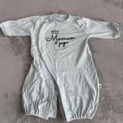 ロンパース 水色 長袖 50~60