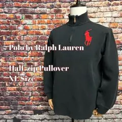XLサイズ 長袖 ハーフジップ プルオーバー ビッグポニー ラルフローレン