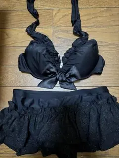 ブラック フリル ビキニ セパレート水着のサムネイル