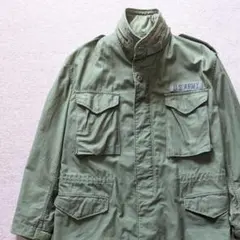 美品 80s 実物 M-65 フィールドジャケット 3rd ブラスジップ S-R