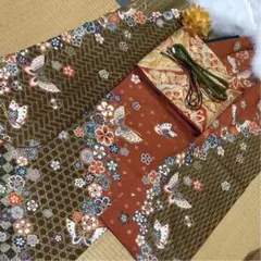 お値下げしました！！　正絹　振袖　着物　セット