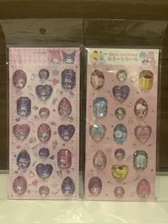 ・サンリオキャラクターズ ・マイメロディ&クロミ　ストーンシール　2枚