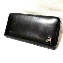 【美品】ポールスミス　長財布　ラウンドファスナー　ラビット　黒　ユニセックス