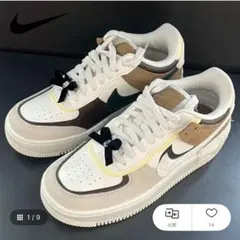 Nike Air Force 1 スニーカー リボン付き 22.5cm