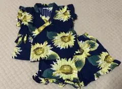 BREEZE ひまわり柄 甚平 サイズ90
