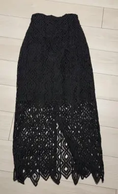 JEANASIS ブラック レース タイトスカートのサムネイル