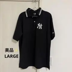 美品✨【NEWERA】ニューエラ人気デザイン　ニューヨークヤンキースポロシャツLのサムネイル