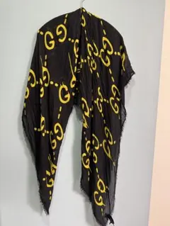 GUCCI ゴーストGGロゴマフラー ストール黒/黄色 2026年最新】グッチ ゴースト スカーフの人気アイテム - メルカリ