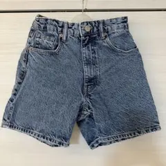 ZARA デニムハイウエストショートパンツ