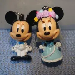 ミッキー ミニー ウェディング キーホルダー②サイズ約6cm