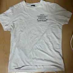 ホワイト Tシャツ プリント入り