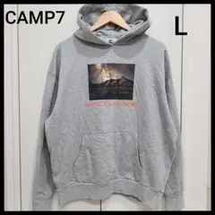 CAMP7　キャンプセブン　長袖　パーカー　グレー　メンズ　L