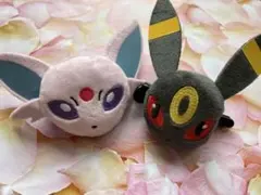 ポケモン ボールチェーン付きフェイスマスコット エーフィ ブラッキー セット
