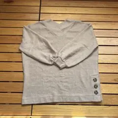 one way Vネックニットセーター