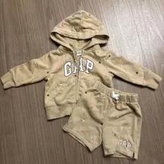 GAP フラワープリント パーカーとショートパンツセット 80cm