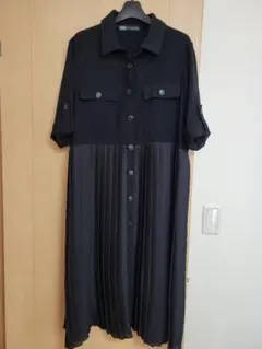 ZARA プリーツ 切り替え ワンピース♡