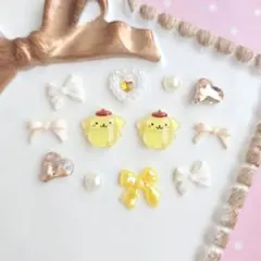 ポムポムプリン ネイルパーツ セット サンリオ ウィッシュコア レジン 耳つぼのサムネイル