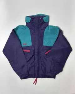 Columbia　ナイロンジャケット パープル/ブルー　フード　Mサイズ