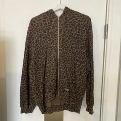 Supreme Hooded Zip Up Thermal Leopard L