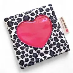 【金土日SALE】サニタリーポーチ レオパード柄 ナプキン入れ ハンドメイド