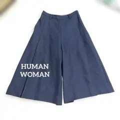 상태좋음 HUMAN WOMAN 네이비 가우초 팬츠 주름 SS 사이즈