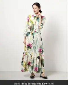 Desigual ACEDERA シャツワンピース　マキシ丈　花柄