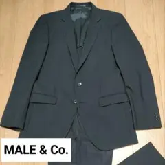 MALE&Co. スーツ セットアップ 背抜き ブラック ストライプ