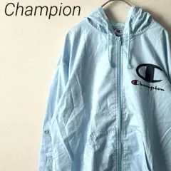 Champion ジャンパー フード付き ロゴプリント ポケット付き キッズ