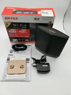 ジャンク】BUFFALO Wi-Fi6ルーター WSR-5400AX6/NMB - メルカリ