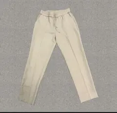 【美品】iCB （アイシービー） テーパードパンツ　S ベージュ　ウエストゴム