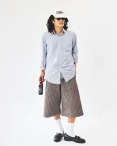 sooty herringbone I denim shorts
