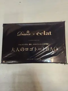 Drawer × éclat 大人のロゴトートBAG