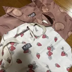 KALDI エコバッグ 2種セット りんご いちごのサムネイル