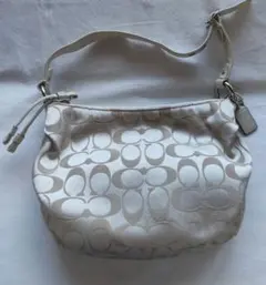 Coach シグネチャーサテンジャガード ミニバッグ