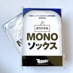 日経トレンディ　11月号付録　オリジナル　MONOソックス　2セット