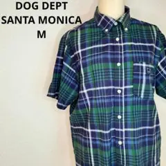 DOG DEPT SANTA MONICA シャツ　チェック柄　グリーン　M