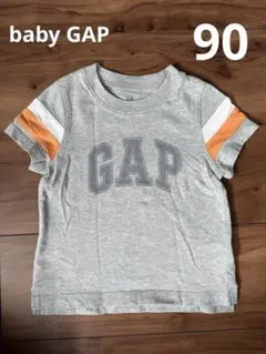 GAP ロゴ Tシャツ グレー　白　オレンジ　半袖　90
