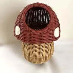 エコクラフト クラフトバンド きのこハウス小物入れ - メルカリ