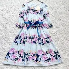 新品タグ付き✨ ローズティアラ 花柄 ロング ワンピース Aライン 大きいサイズ