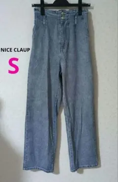 ナイスクラップ ハイウエスト デニム パンツ 　S　ウエストゴム