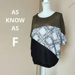 パッチワーク 花柄カラーブロック半袖Tシャツのサムネイル