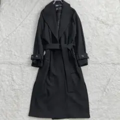 極美品✨ZARA×MANTECO　ガウンコート　マキシ丈　着丈120cm　黒