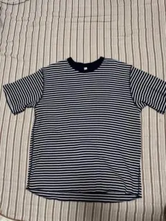GU ボーダー Tシャツ ネイビー XL