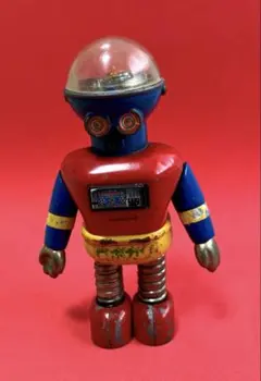 ヴィンテージ品 メカニカル ウォーキング 当時物 ブリキロボット S.Y.