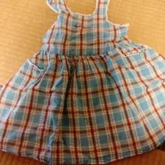 ミキハウス　チェック　ジャンスカ