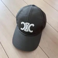 CELINE 美品 ロゴキャップ カーキのサムネイル