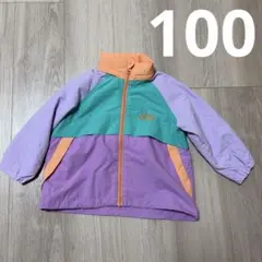ポケッタブル ジャケット マルチカラー 薄手 春秋 フード 100サイズ 긴팔