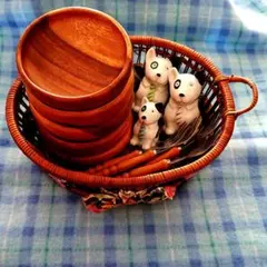 ウッド調カトラリーセット 5セット