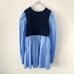 ユナイテッドアローズ　ドッキングシャツ　コンビランタンスリーブ オフィス